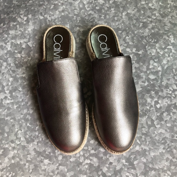 NWOT Calvin Klein Verie Espadrille Loafer Mules - Picture 3 of 8